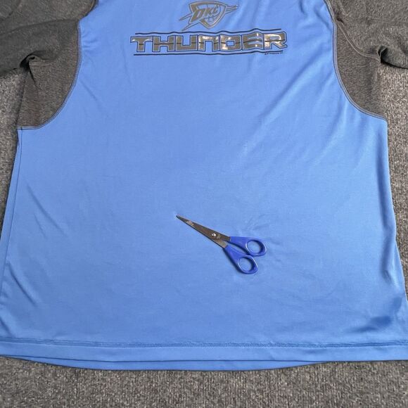 OKC Thunder NBA Blue/Gray Raglan Practice Shirt XL Official Licensed Apparel - Picture 7 of 12